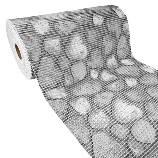 DecoMeister Badematte Weichschaummatte Duschvorleger Badläufer Badteppich Weichschaum Bodenmatte Antirutsch Teppich WC Pool Vorleger Yogamatte rutschfeste Matte 65x90 cm Steine