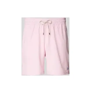 Badehose mit elastischem Bund Modell 'TRAVELER', Rosa, M