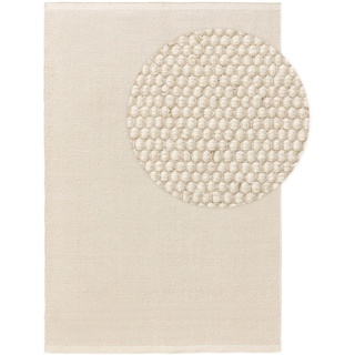 benuta Pure Wollteppich Rocco Weiß 120x170 cm - Naturfaserteppich aus Wolle