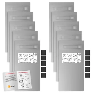 5x Spiegel Aufhänger Set L - Spiegelaufhänger - Spiegelaufhängung