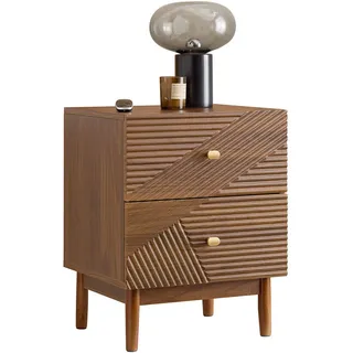 SoBuy Nachtschrank Vintage 45 x 40 x 58,2 cm Braun