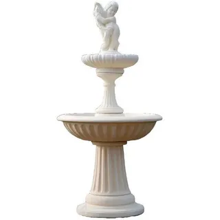 Xlmoebel Zierbrunnen Moderne Gartenbrunnen Skulptur aus hochwertigem Material, (Artikel NOEMI RAGAZZI 3), Hergestellt in Europa weiß