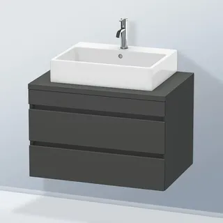 Duravit Waschtischunterschrank 2 Auszüge 80 x 51,2 x 54,8 cm Grau Matt