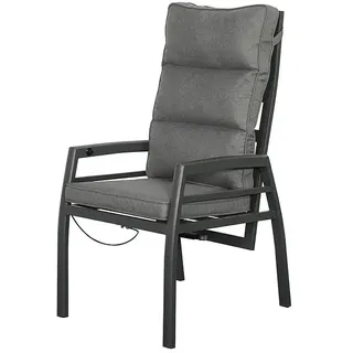 Garten-Positionssessel  (Aluminium, Rückenlehne verstellbar, Anthrazit, B x T x H: 58 x 66 x 108,5 cm)