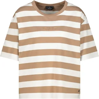 Monari Sweatshirt Streifenmuster Braun 40
