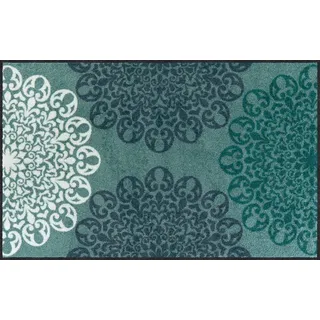 Erwin Müller Fußmatte Fußmatte "Lahnstein", eckig, Höhe: 7 mm, Motiv: Ornamente/gemustert grün 75 cm x 120 cm x 7 mm