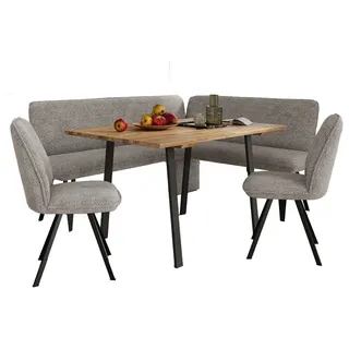 OTTO home Eckbankgruppe Mily Essecke, Sitzgruppe, Eckbankgruppe, Küchenbankgruppe, (Set, 4-tlg., 4er), BESTSELLER grau
