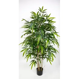 Seidenblumen Roß Thai-Bambus 150cm LA Kunstbaum, Dekobaum Kunstpflanzen künstlicher Baum Pflanzen Kunstbambus, Home Deko künstliche Pflanze, Deco Dekoration für Wohnzimmer Büro Badezimmer Schlafzimmer