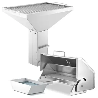 Holzkohlegrill THÜROS T4 Einbaugrill BBQ Plus Edelstahlgrill DIY Do it yourself