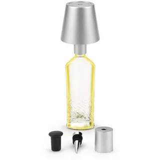 AddLiving LED Flaschenlampe Silber