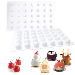 Schokoladenformen Kugelform Silikonform 35 Löcher Ø 2cm Pralinenform Kugel Silikonform Für Backen Backformen Kuchen Schokolade Form Sinking Form Gebäck Werkzeuge (Schokoladenkugel)