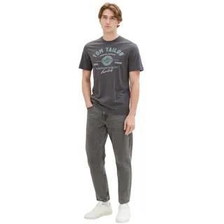 Tom Tailor Herren T-Shirt LOGO Regular Fit Grau 10899 S