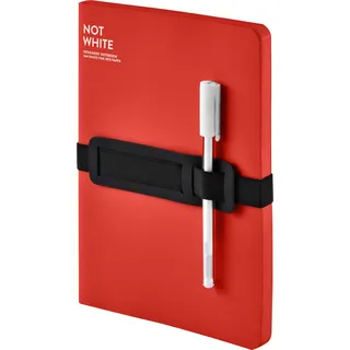nuuna Notizbuch A5+ Not White L 144 Seiten Rot