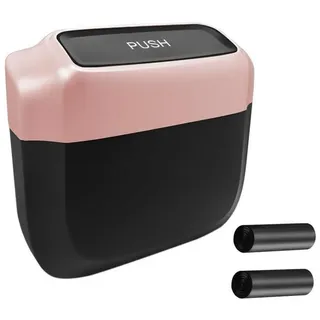 LuxusKollektion Mülleimer Mülleimer Auto Mini Deckel Plastik Büro Rosa rosa