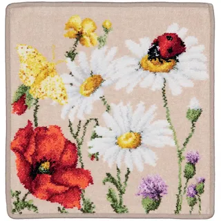 Feiler Handtücher Daisy Field Seiftuch 30x30 cm | safari - beige