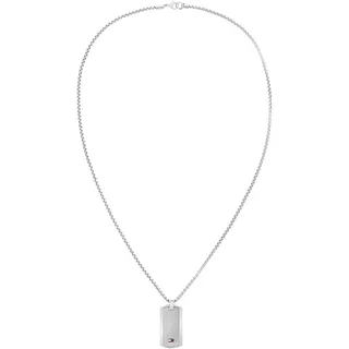 Tommy Hilfiger Kette mit Anhänger JAMESON Blau/Rot/Silber Edelstahl