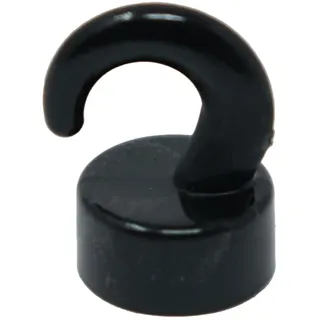 Black Plastic Mini Magnetic Haken Für Kühlschrank, Büro, Whiteboard, Mitteilungsboard 12mm x 20mm Hoch - 1kg Zug - Pack von 10