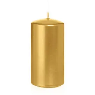 Wiedemann Kerzen Stumpenkerzen, Gold, Paraffin, 10 cm, Dekoration, Kerzen & Zubehör, Stumpenkerzen