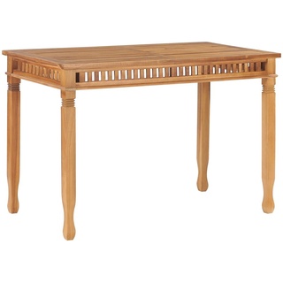 Gartentisch Garten-Esstisch Tisch für 4-6 Personen 120x65x80 cm Massivholz Teak
