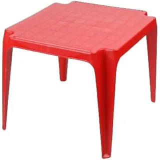 Stapelbarer Kindertisch, Made in Italy, 56 x 52 x 44 cm, rote Farbe