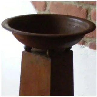 Rostikal Pflanzkübel Metall Dekosäule Blumenständer Pflanzschale, echter Rost braun