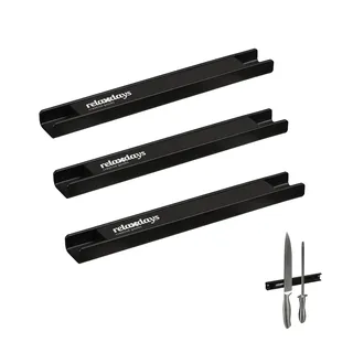 Relaxdays 3er Set, je 20 cm lang, Stahl, schwarz