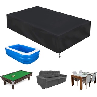 ZHANGY wasserdichte Sandkastenabdeckung 130x130x20cm, rechteckiger Sandkasten-Poolschutz, Poolabdeckung, Familienpoolabdeckung, rechteckige Poolabdeckung