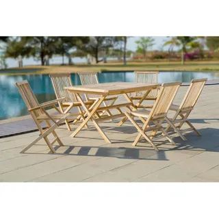 Möbilia Sora Gartentisch 135 x 75 x 85 cm natur