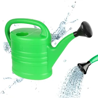 Garronda Gießkanne 5l aus Kunststoff für Innen- und Außenbereich, Garten Wohnung Haus Blumen und Zimmerpflanzen Bewässerung, Giesskanne Garten Wohnung Haus Wasserspender GD-0044