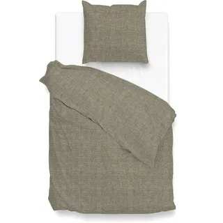 Zo!Home Lino Unifarben Taupe 135 x 200 cm + 2 x 80 x 80 cm