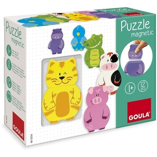 Goula - Magnetisches Holzpuzzle Tiere