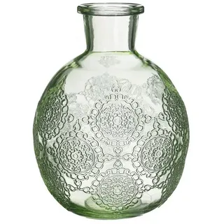 NaDeco Dekovase Kugelvase Bologna Größe h.17 cm Ø 12.5 cm, in Hellgrün Kugelflasche grün