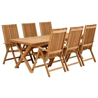 Brafab Julita Teak Gartenmöbel-Set 3, 7-teilig