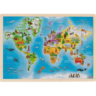 GoKi 57460 - Einlegepuzzle Welt