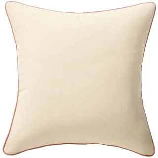 benuta Pure - Kissen Ines Cream/Terracotta 45x45 cm