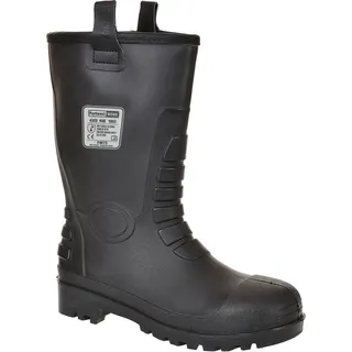 PORTWEST Sicherheitsstiefel Rigger Schwarz 41