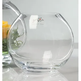Glasvase Kugel Vase Glas Blumenvase Tischvase rund ca. 10 cm