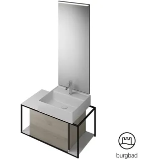 Burgbad Junit Schrank mit Waschtisch, mit Spiegel, SFLF090RF3151C0001G0175,
