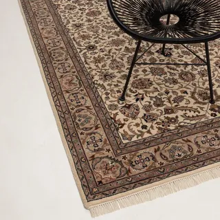 rug n' roll Indo Isfahan Orientteppich 60 x 90 cm Beige