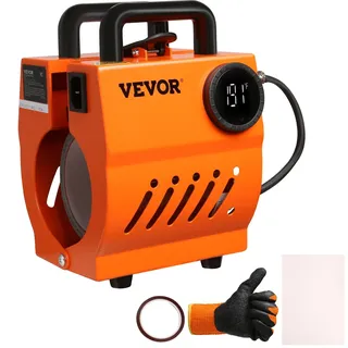 Vevor Becher Sublimationspresse Becherpresse 11-425,24g 350 W Becher Bedrucken Sublimationspresse Max 11cm Höhe 8,2-8,7cm Tragbare Tassenpresse