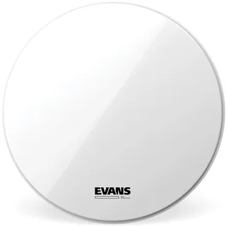 Evans BD26RSW-NP Glattes weißes EQ3 Resonanzfell für Bassdrums, keine Mikrofonöffnung, 66,0 cm