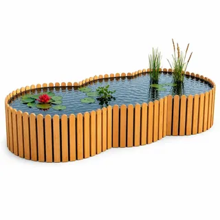 Beckmann Ing. G KG Hochteich, Natur, 220 x 100 x 44 cm, 860 L, HBL6TE