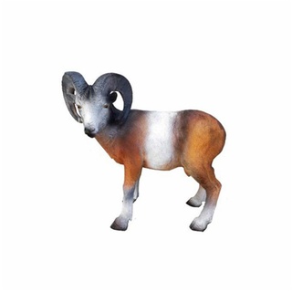 JVmoebel Dekofigur, Widder Lebensgroße Figur Dekoration Statuen Skulptur Garten Deko Figuren 68cm beige