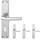 Langschildgarnitur F1 grau 1117/202SP