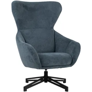 MR. DEKO Ohrensessel Marconia drehbar | Eleganter Relaxsessel mit geschlossener Rückenlehne und gepolsterten Armlehnen | Lesesessel Wohnzimmer | Gemütlicher Fernsessel | Chair