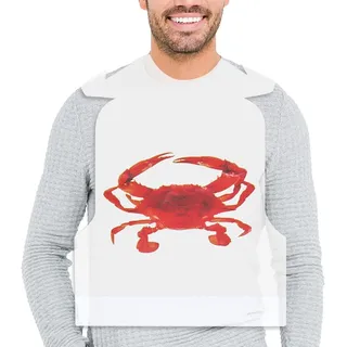 Lobster Schürzen 25 Stück, 23" Einweg Plastik, für Meeresfrüchte Fest, lustige Schürzen