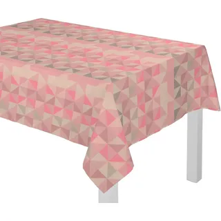 Adam Tischdecke Bio Bel (1-tlg), aus 100% Bio-Baumwolle rosa eckig | 120 cm x 120 cm
