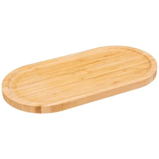 SG Secret de Gourmet Ovaler Bambusteller 30 x 15 cm braun