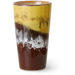 HKliving - 70's Latte Macchiato Becher, 300 ml, creek