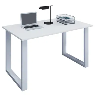 VCM Schreibtisch Lona U 110 x 80 cm weiß/weiß